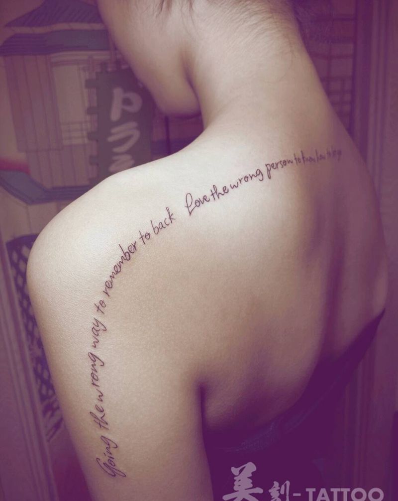 超个性英文字！纹身图片_肩部背部欧美字符成品纹身图案