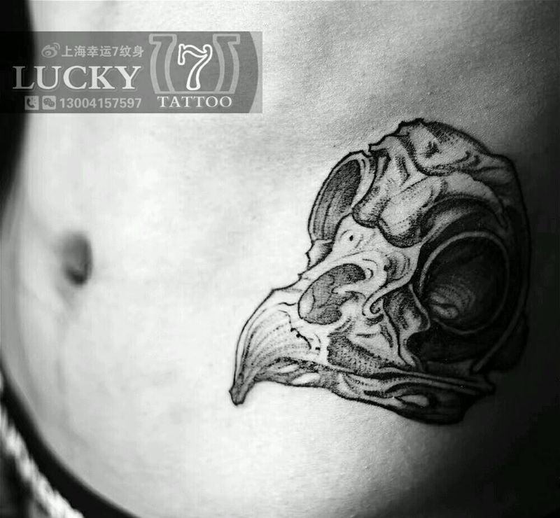 头骨|幸运7纹身纹身图片_欧美成品纹身图案