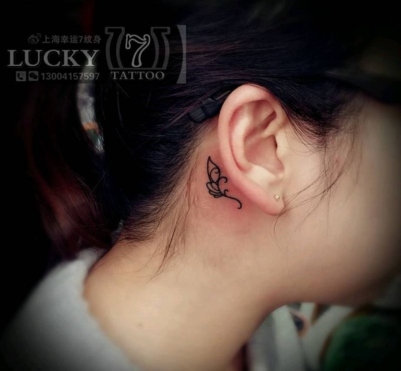小字母|小图腾|幸运7纹身纹身图片_清新字符图腾成品纹身图案