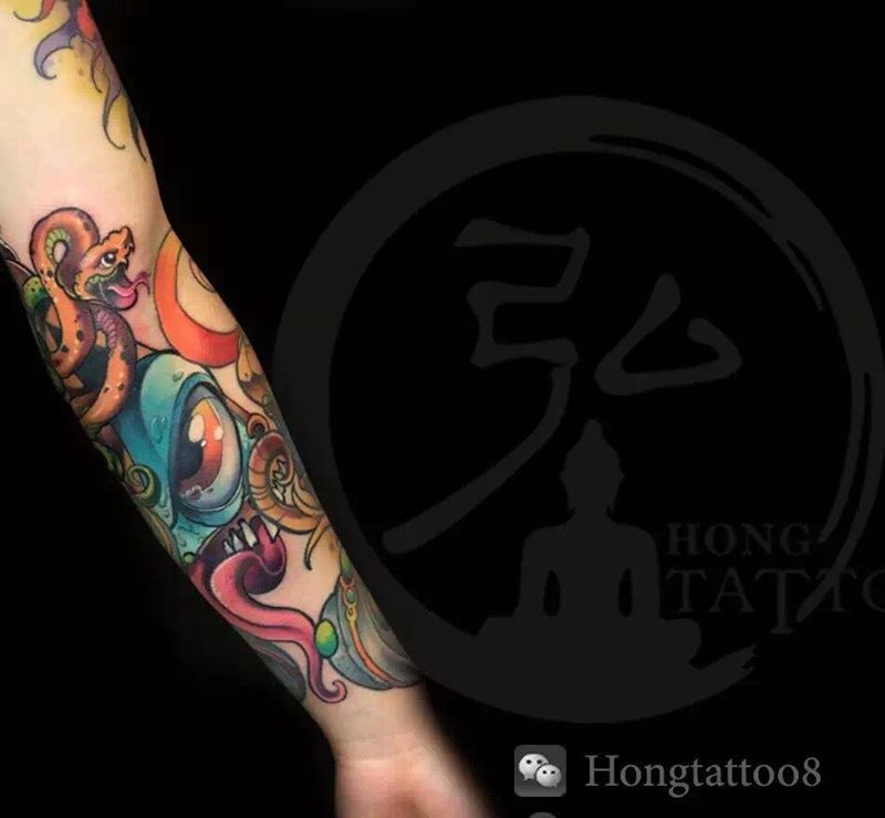 school上帝之眼纹身图片