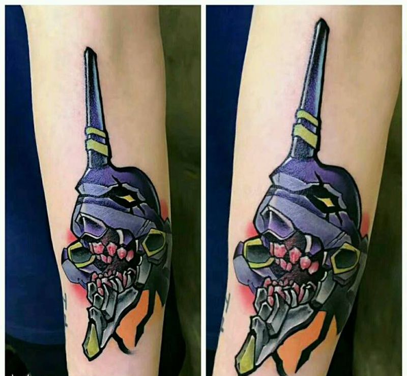 动漫|幸运7纹身纹身图片_手臂欧美彩色成品纹身图案