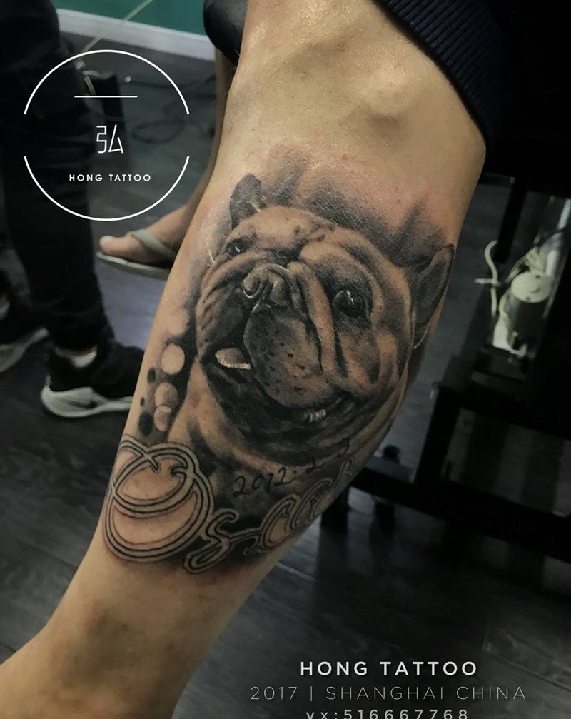 狗纹身图片