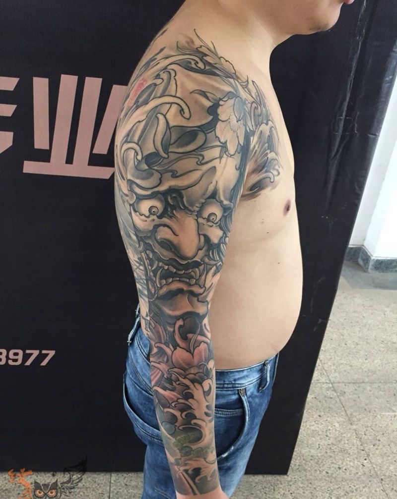 本人作品 新传统风纹身图片