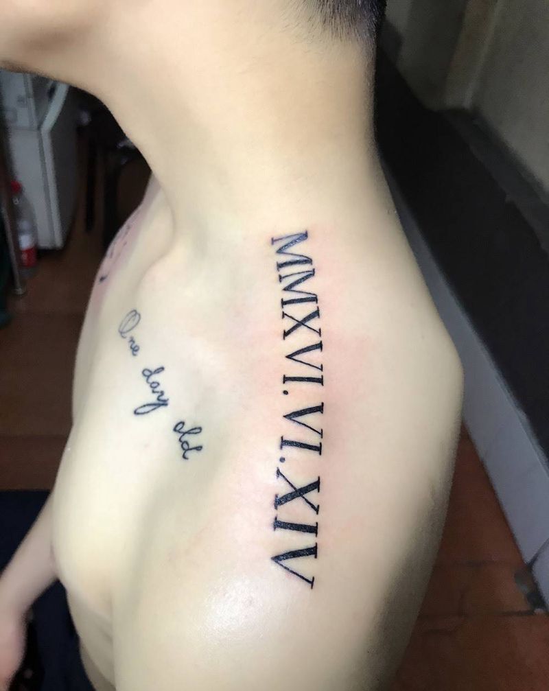 罗马数字纹身纹身图片