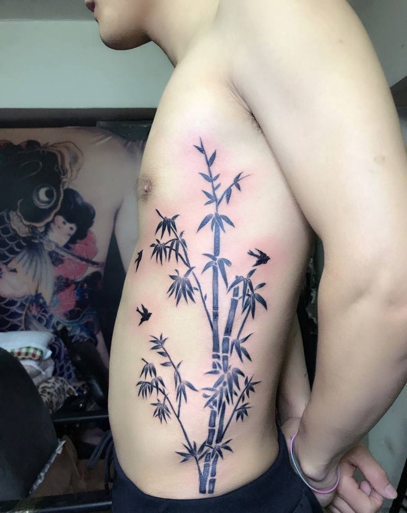 竹子纹身纹身图片