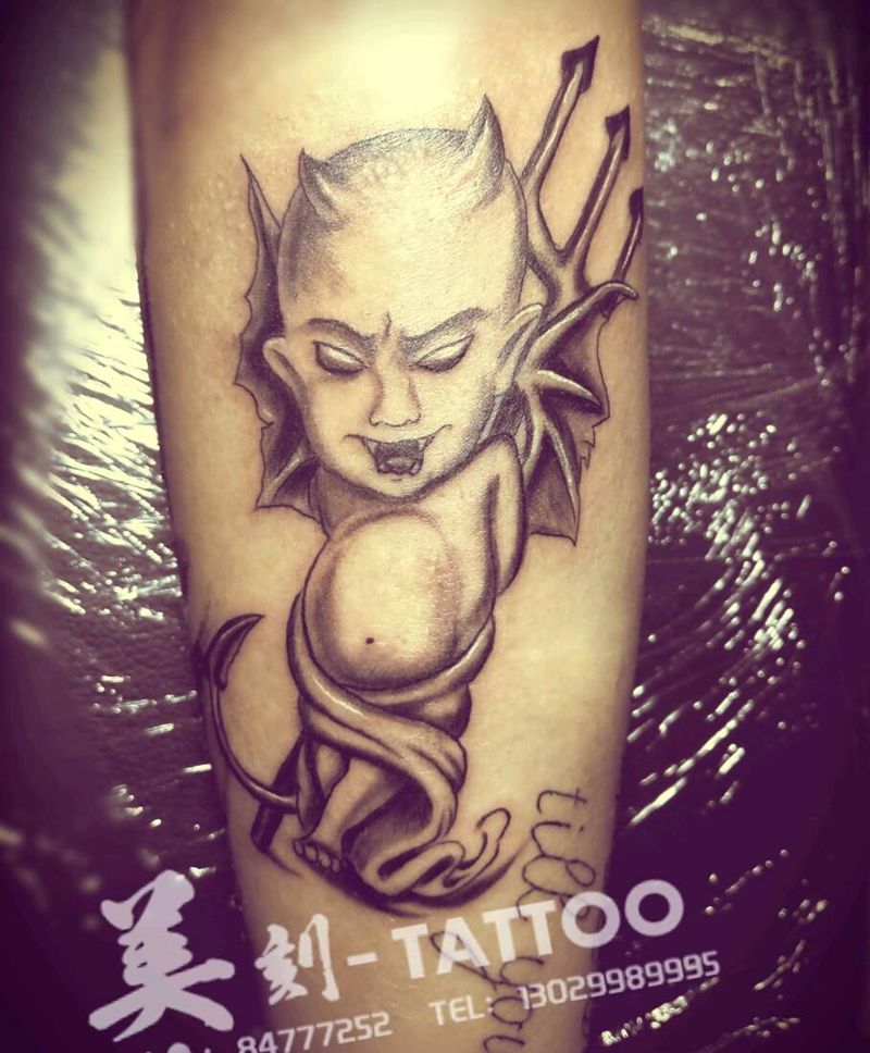 小恶魔纹身图片