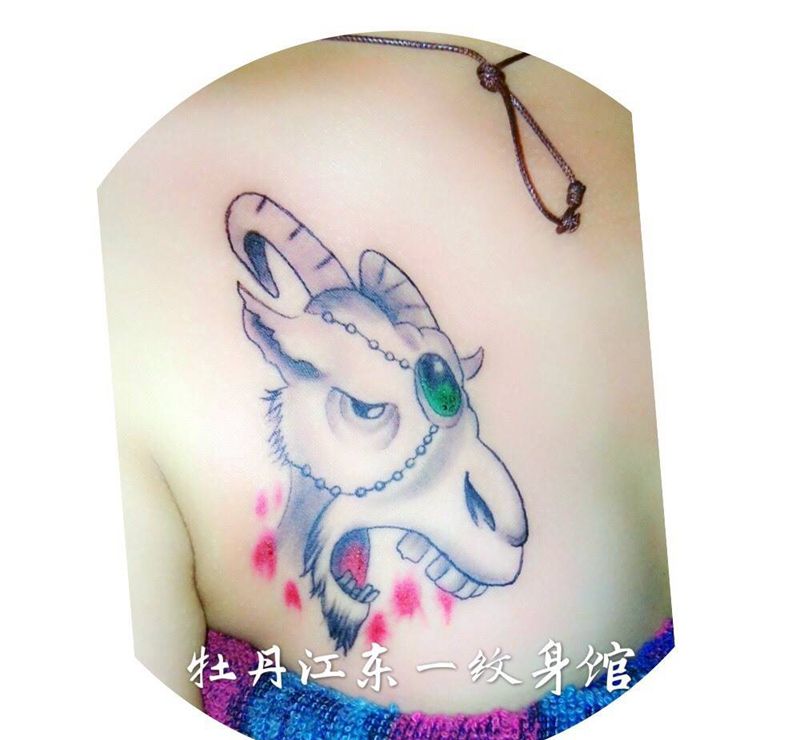 羊头纹身纹身图片