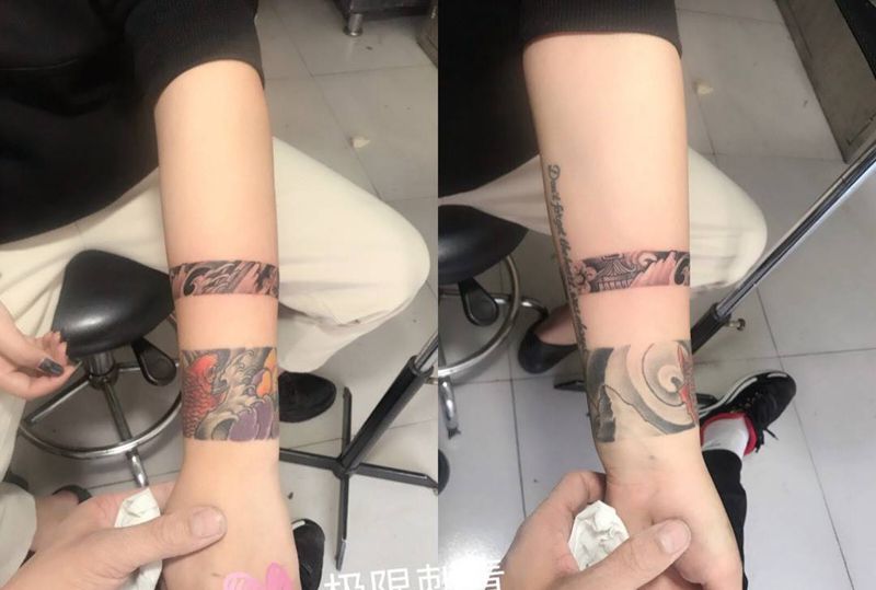 臂环设计纹身图片