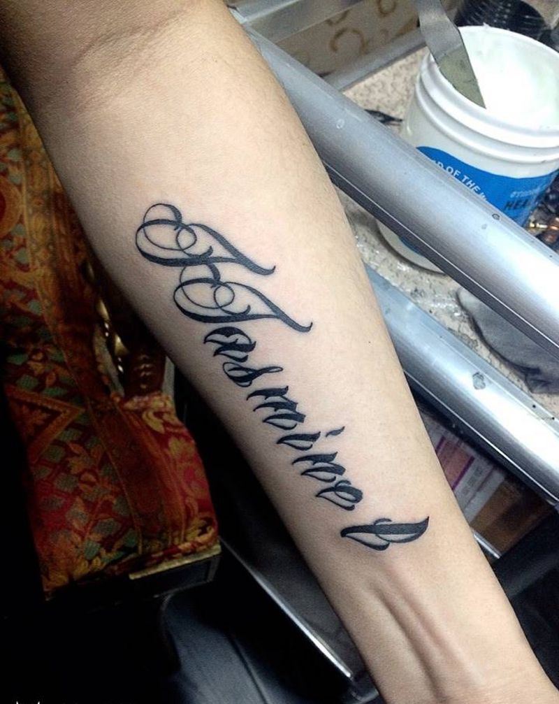 英文花体纹身图片