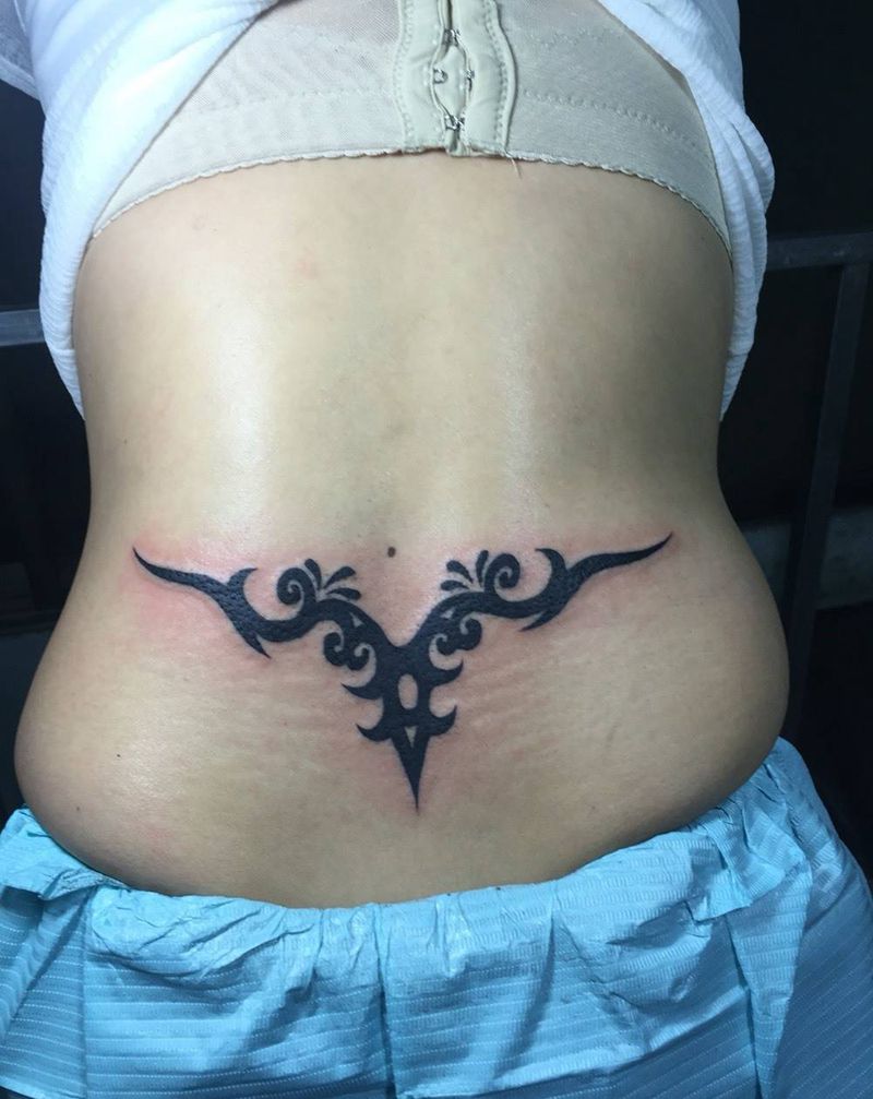 腰花纹身纹身图片