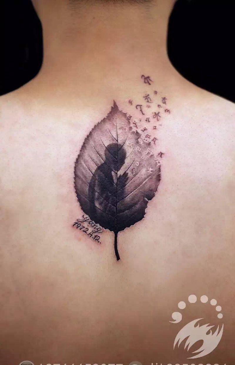 戒生定、定生慧.  by阿开.纹身图片_成品手稿背部肩部颈部清新欧美写实肖像纹身图案