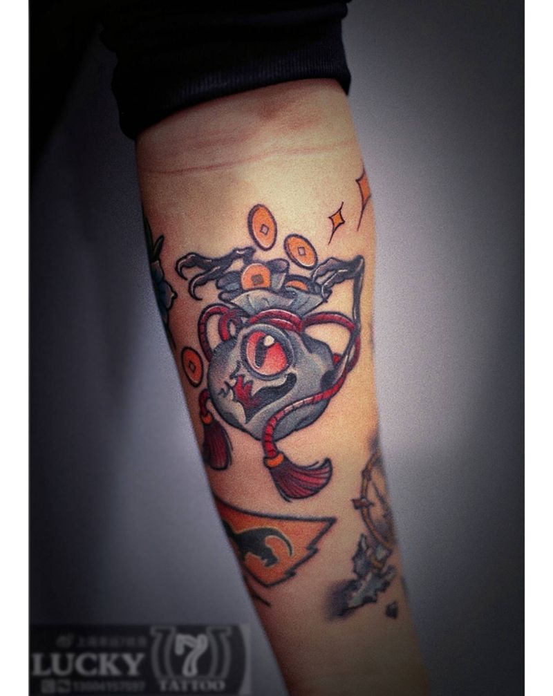 Oldschool|幸运7纹身纹身图片_手臂Old School纹身图案