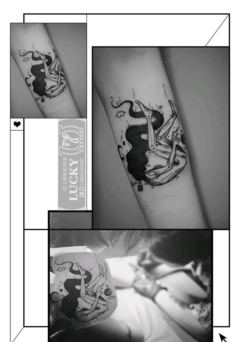 个性插画|幸运7纹身纹身图片_手臂纹身图案