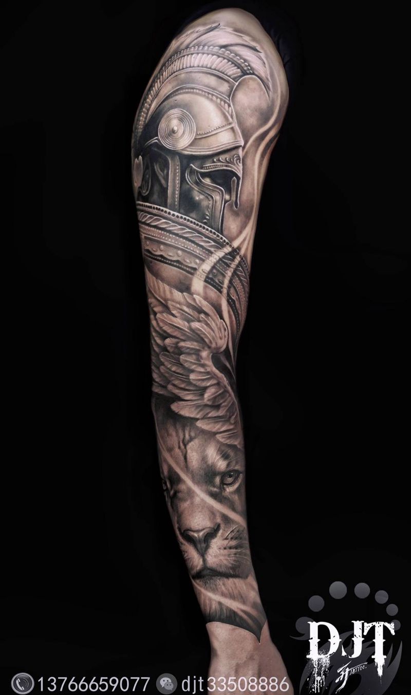 雕金堂 - 阿开纹身图片_手臂手部欧美写实几何纹身图案