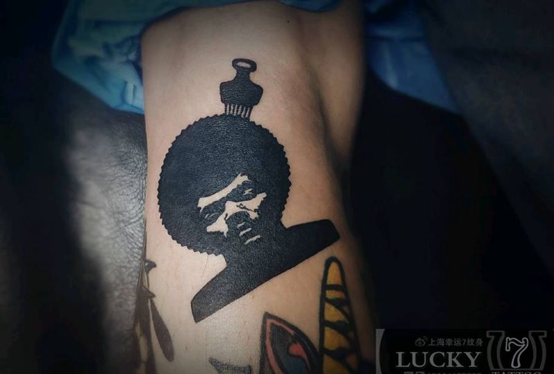 头像|图腾|幸运7纹身纹身图片_腿部图腾纹身图案