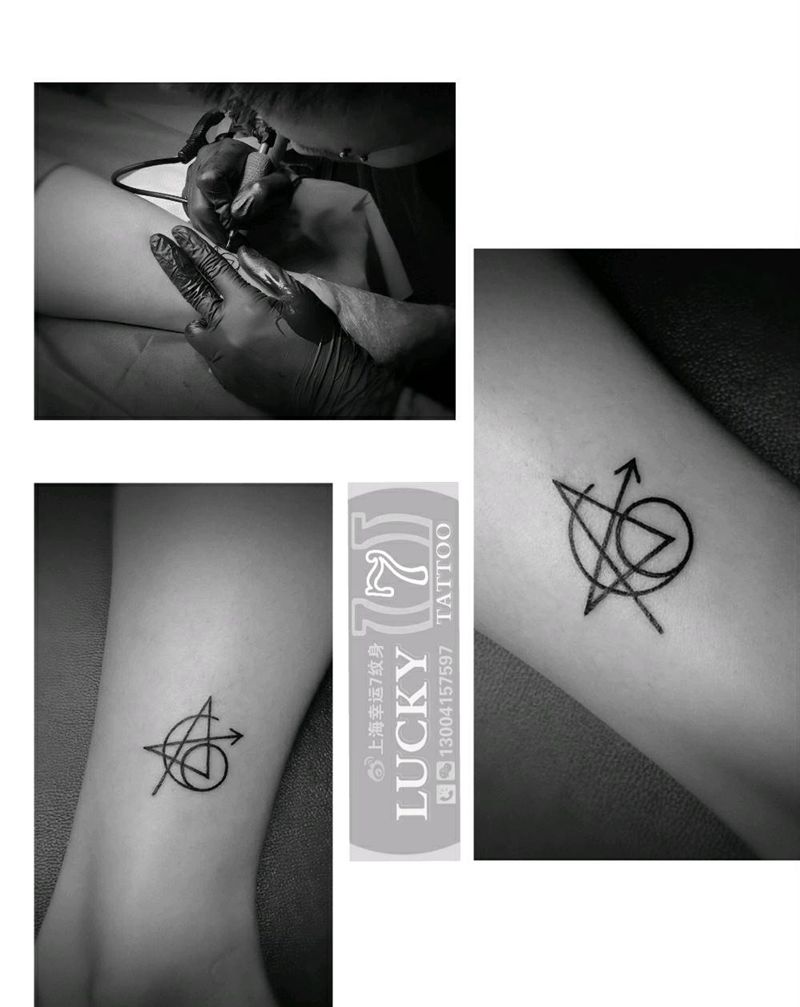 漫威标图腾|幸运7纹身纹身图片_脚部图腾纹身图案