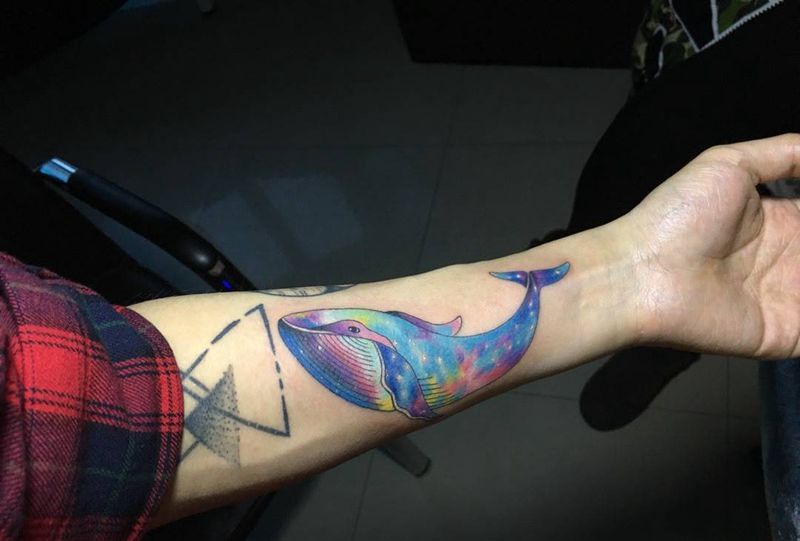 鲸鱼纹身图片