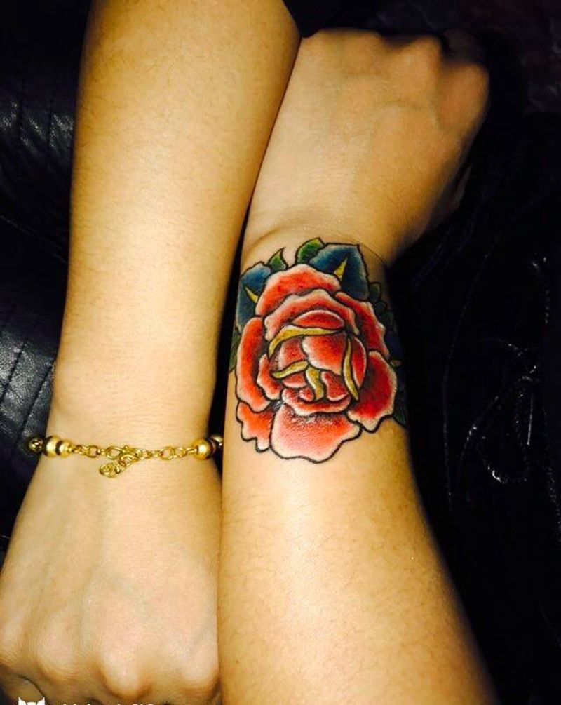 遮盖植皮疤痕纹身图片