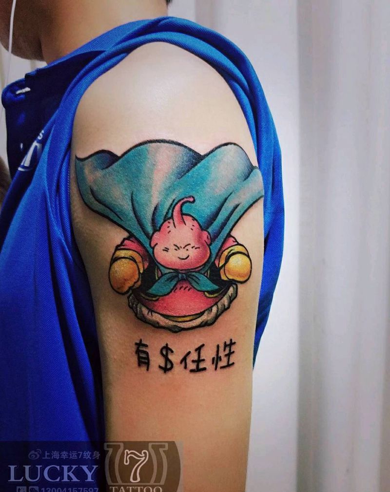 七龙珠|布欧|幸运7纹身纹身图片_手臂New School纹身图案