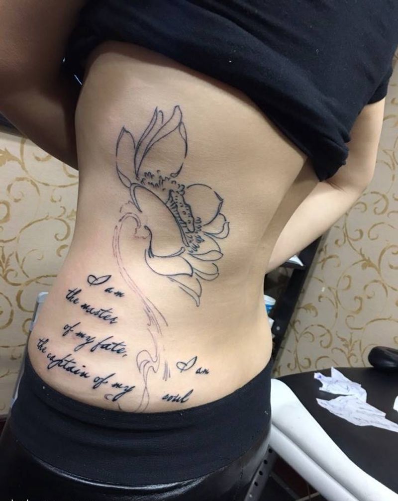 线稿完成,下次彩色!纹身图片