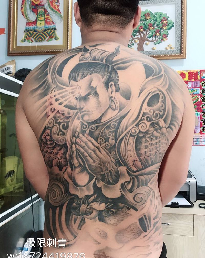 二郎神，纹身图片