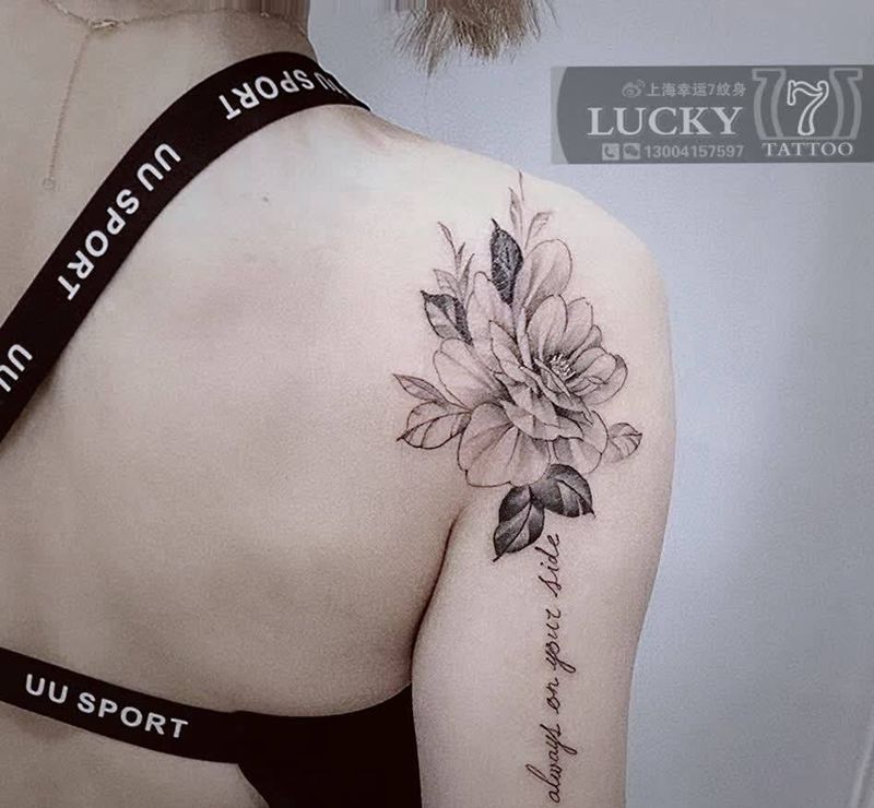 素花|幸运7纹身纹身图片_手臂清新纹身图案