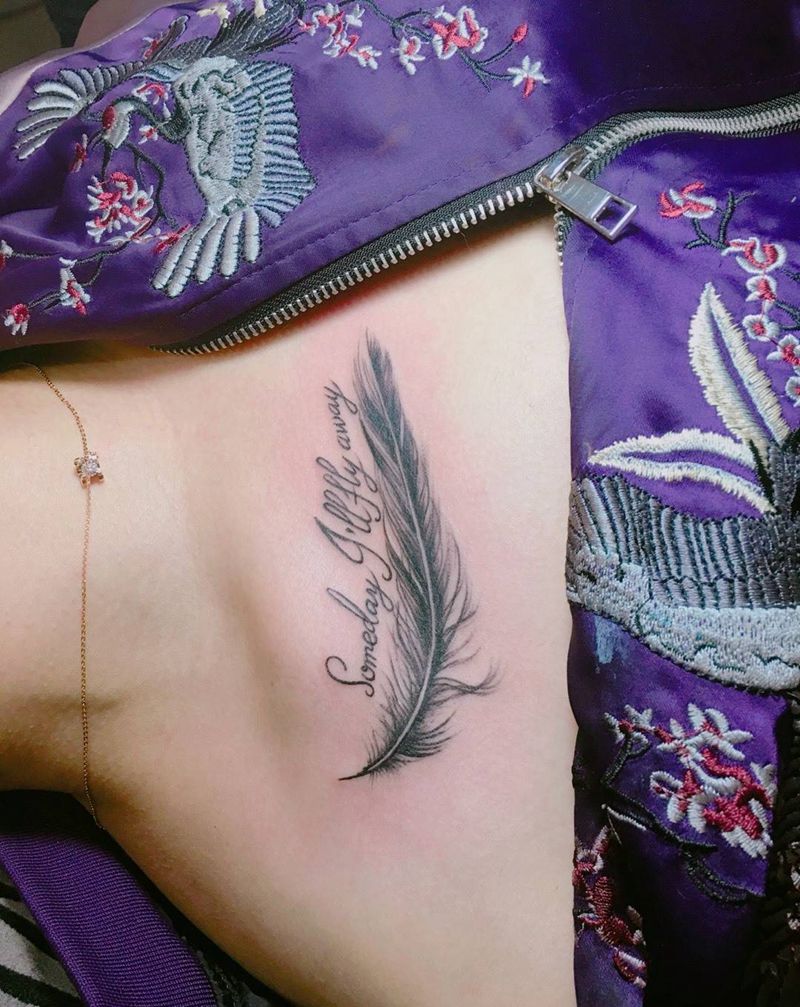 羽毛纹身图片
