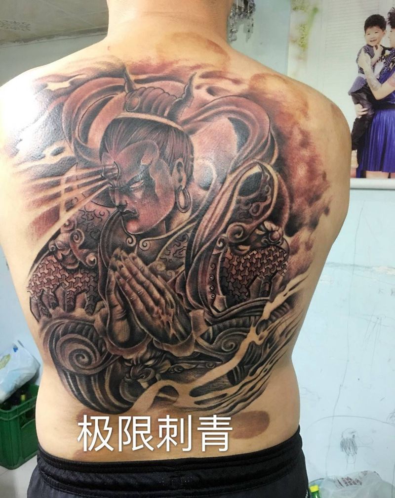 二郎神纹身图片