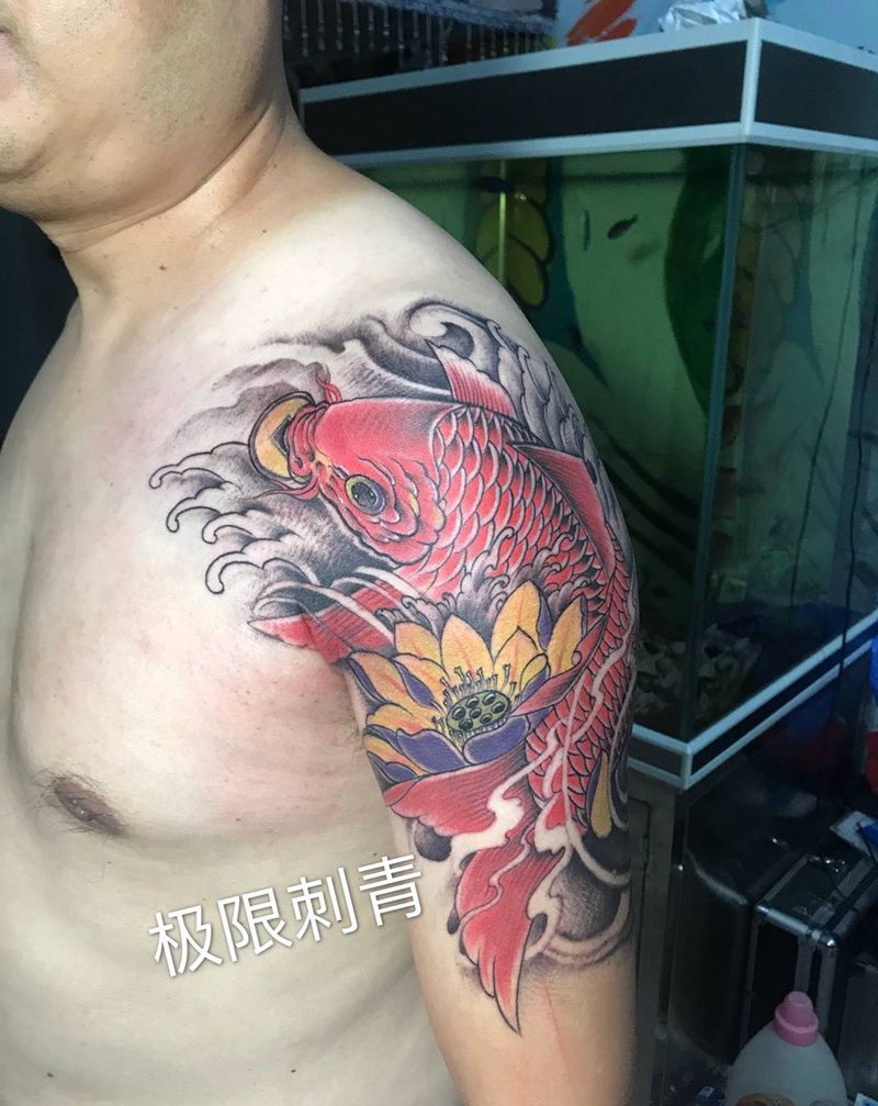 鲤鱼纹身图片