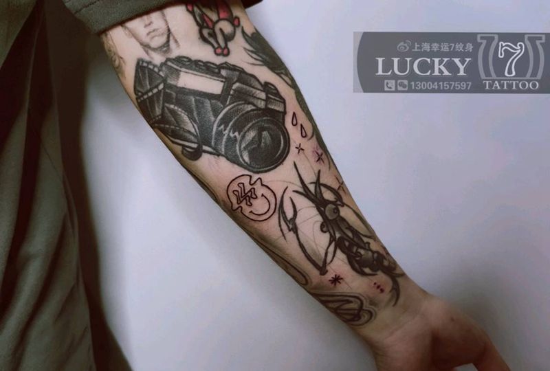 陆续添加|幸运7纹身纹身图片_手臂纹身图案