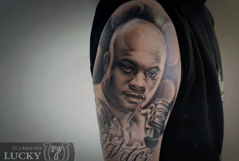 写实肖像|幸运7纹身纹身图片_手臂欧美写实纹身图案