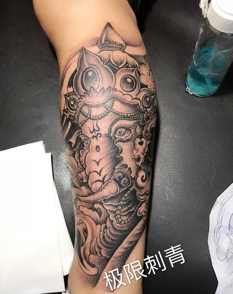 象神纹身图片