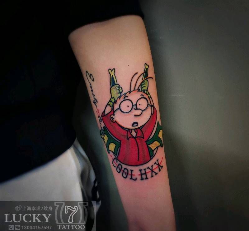 马丁设计|幸运7纹身纹身图片_手臂Old SchoolNew School纹身图案