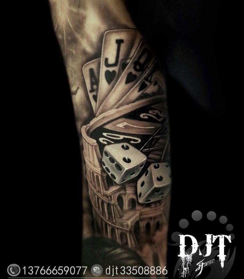 竞技场纹身图片