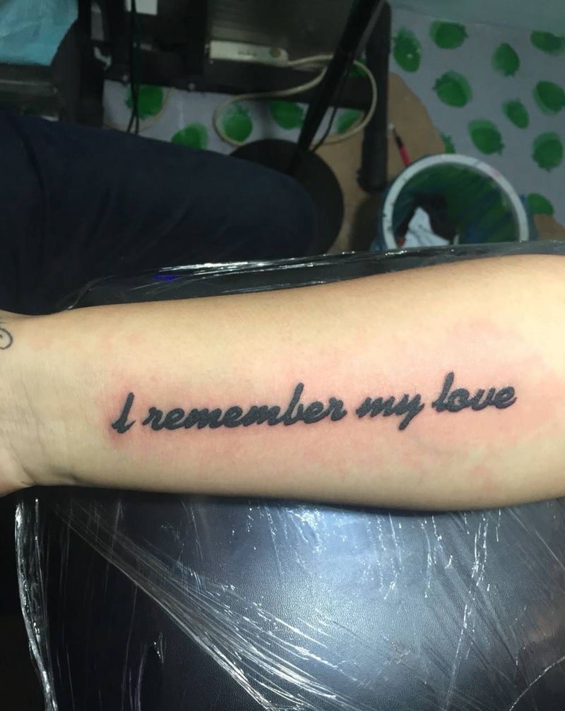 字母纹身纹身图片_成品手臂传统字符纹身图案