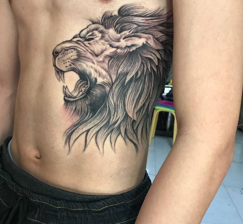 狮子纹身图片