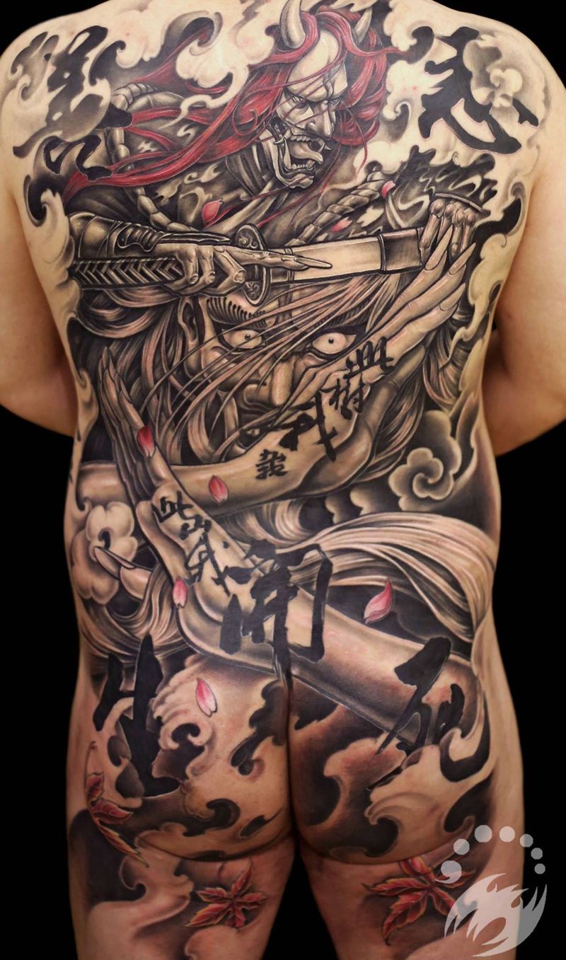 大背作品by阿开纹身图片