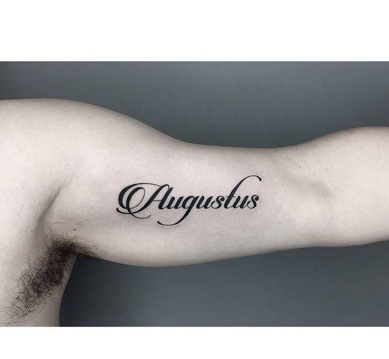 字体纹身图片_成品手臂手部欧美清新字符纹身图案