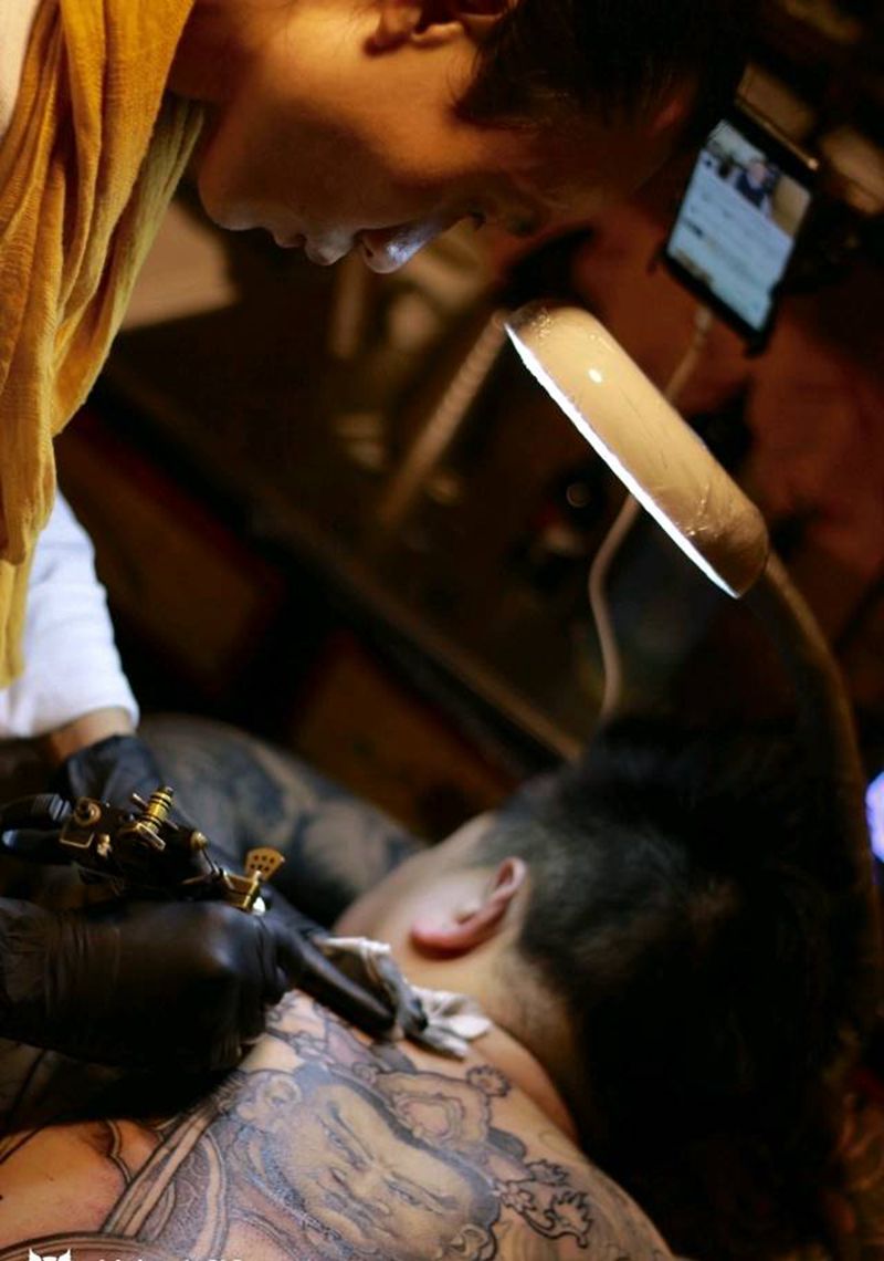 天王纹身图片_背部传统人物汉刺青纹身图案