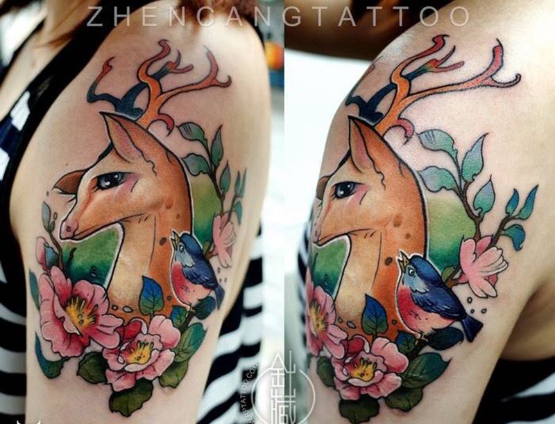 针藏刺青纹身作品纹身图片