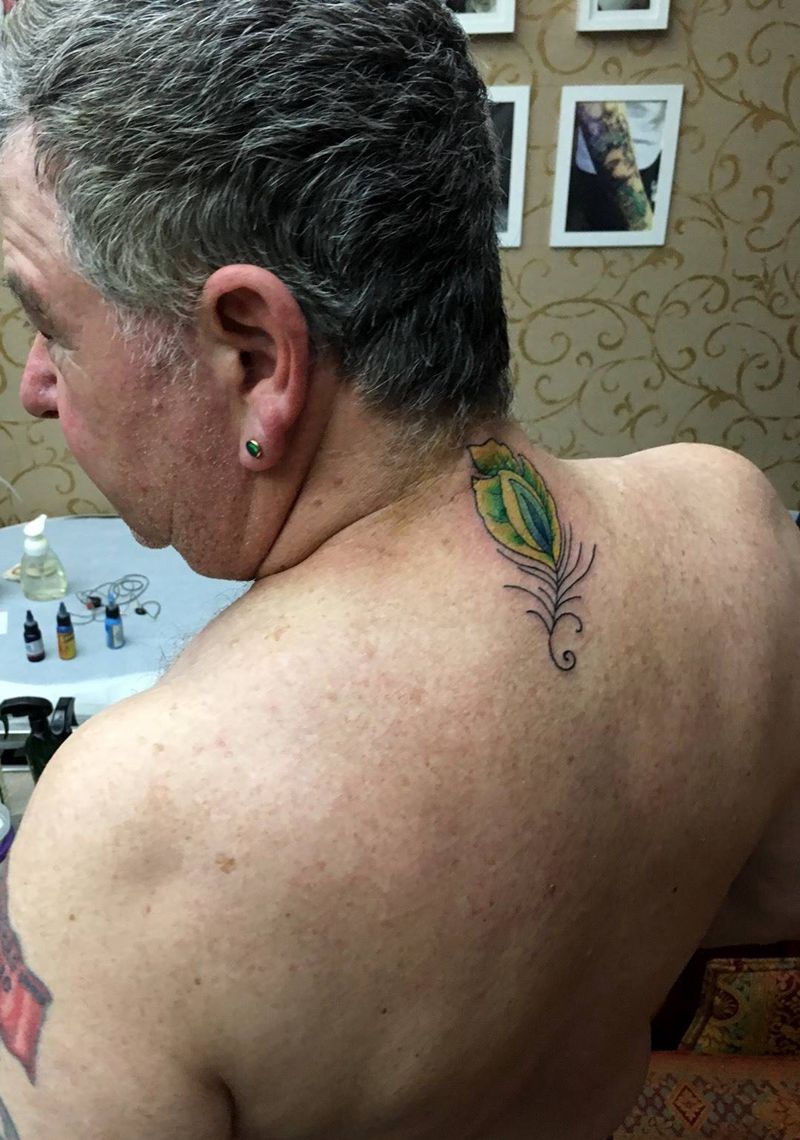 外国老人也喜欢tattoo纹身图片