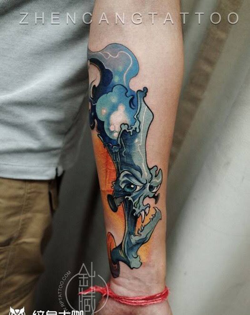 针藏刺青纹身作品纹身图片