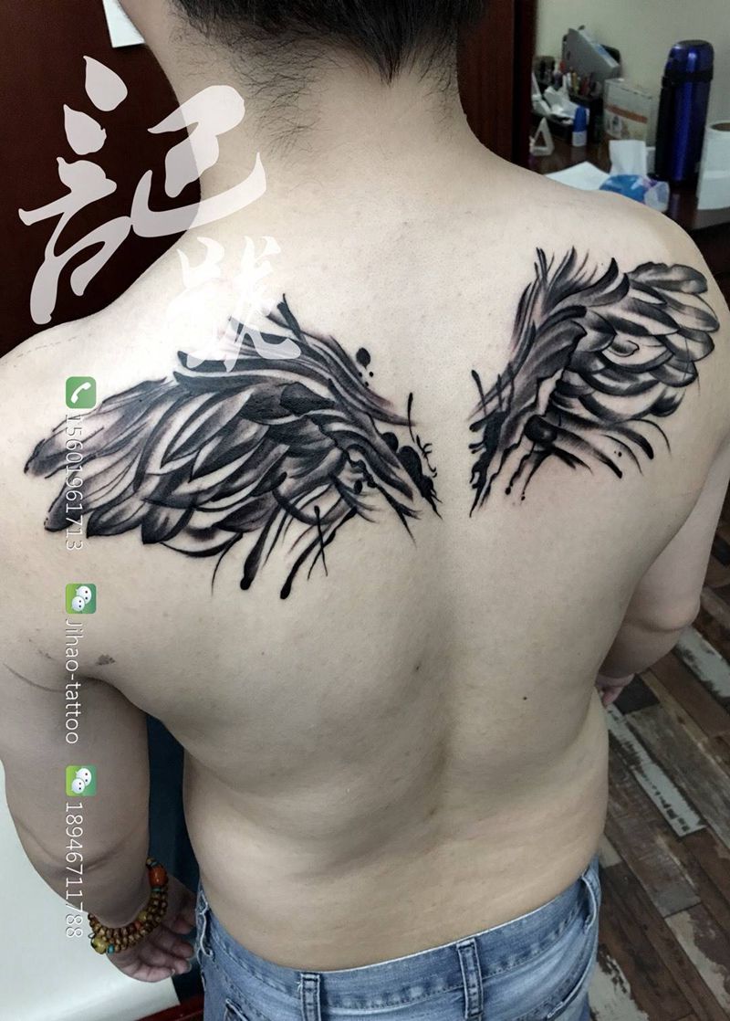 客人自带图案纹身图片