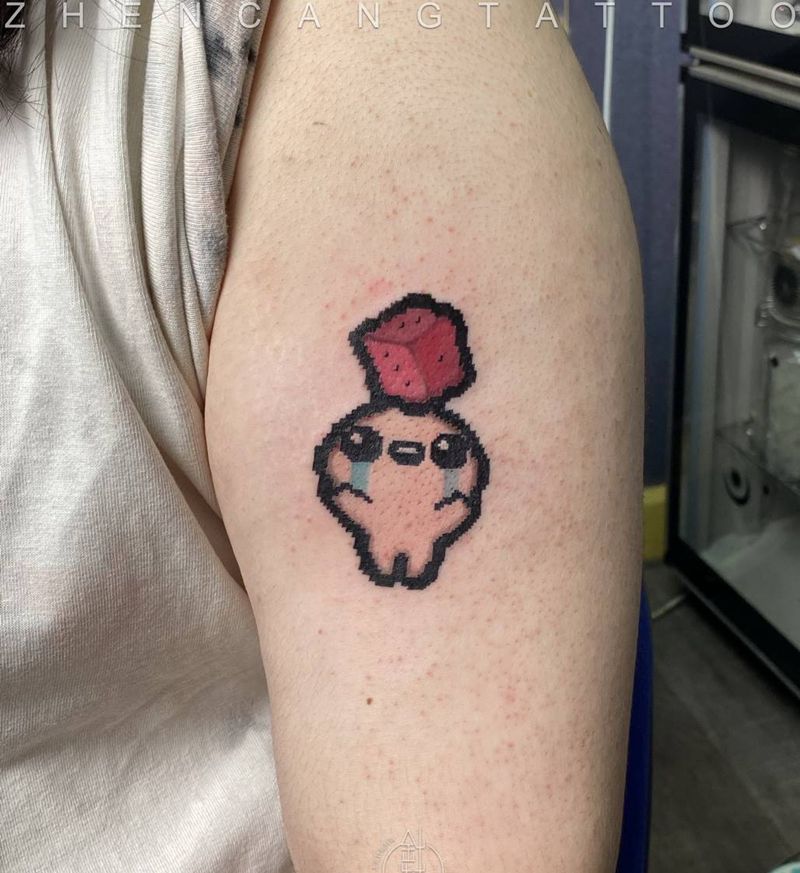 以撒的结合纹身图片_手臂欧美写实纹身图案