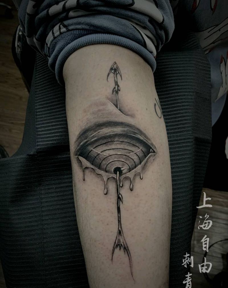 眼纹身图片_手臂欧美写实眼睛纹身图案