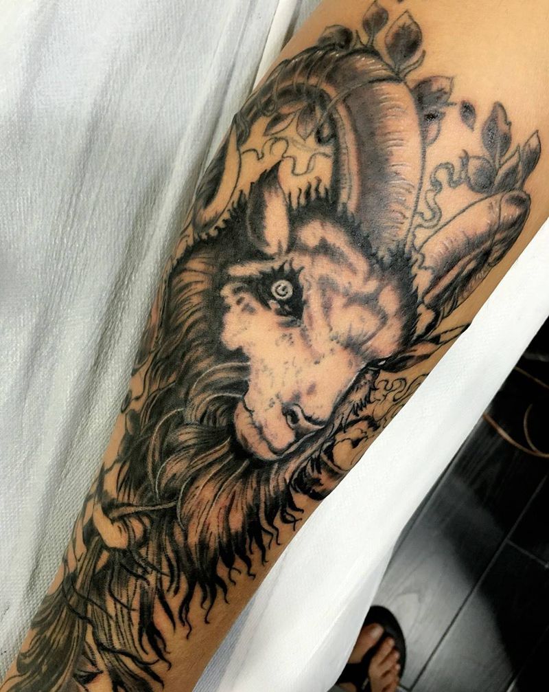 记号阿宁^_^撒旦纹身图片