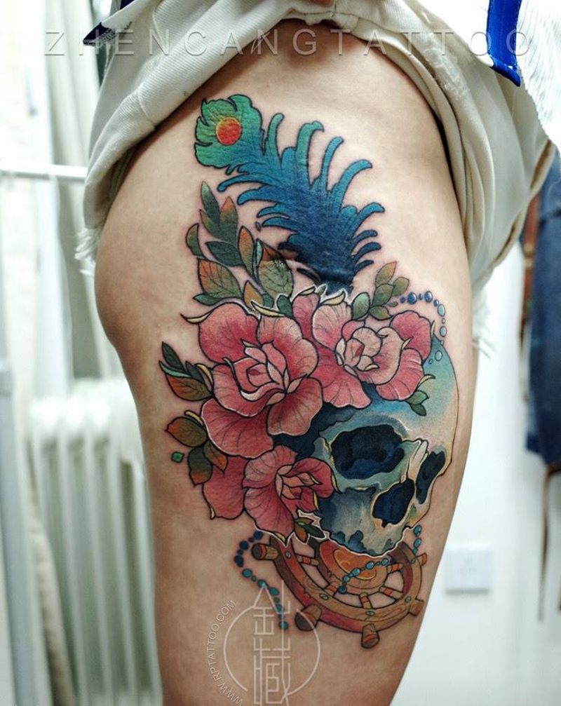 针藏刺青纹身作品纹身图片