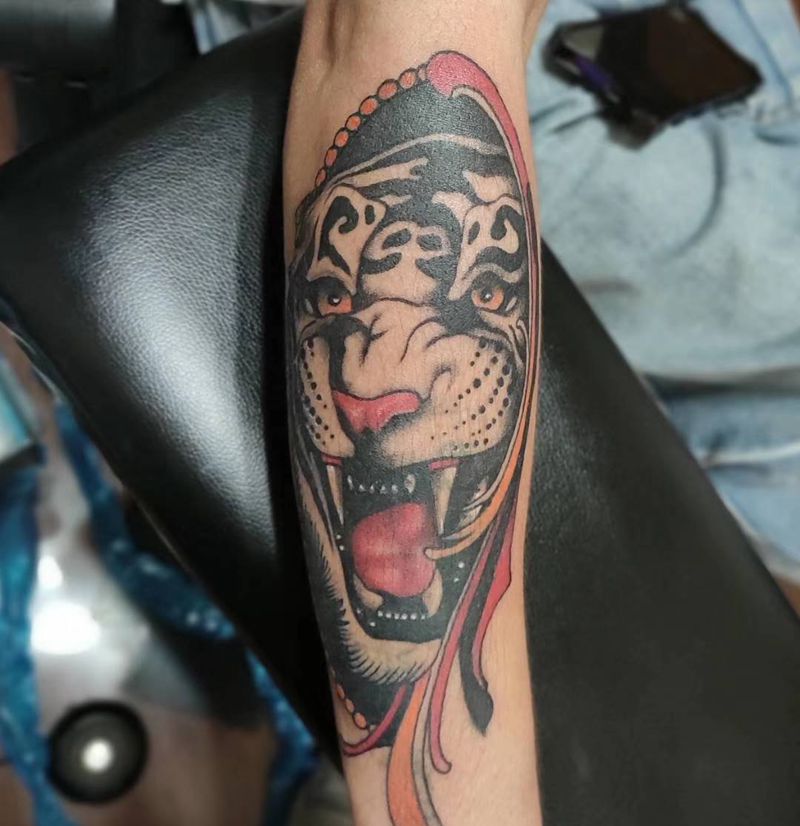 遮盖纹身图片_手臂New School纹身图案