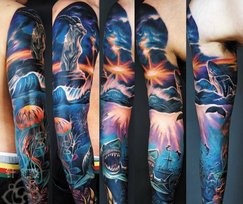 针藏刺青纹身作品纹身图片