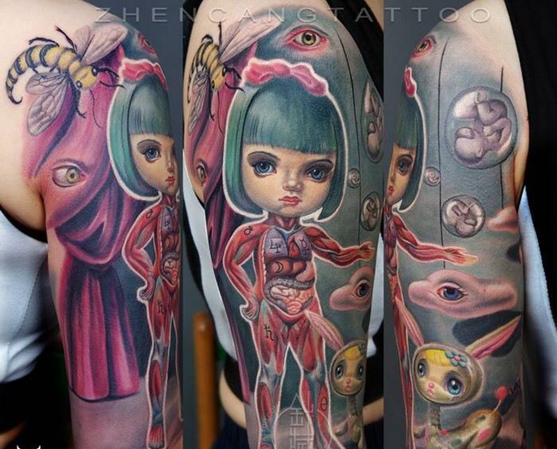 针藏刺青纹身作品纹身图片